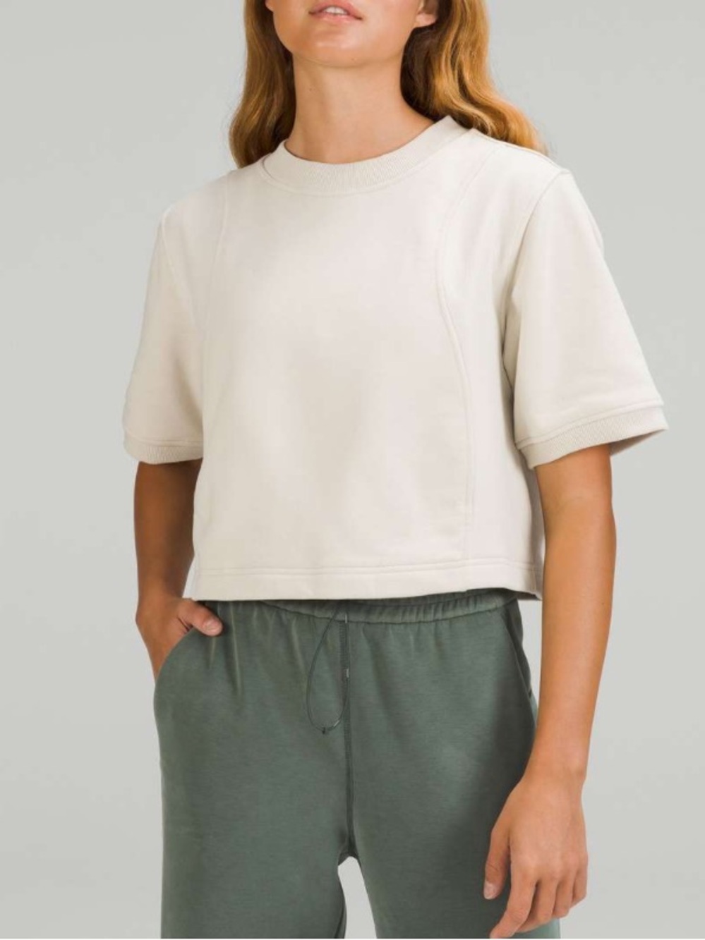 Lululemon Cotton French Terry + Swift T-Shirt
Natural Ivory Size 10